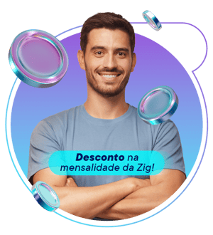 Desconto na mensalidade da Zig